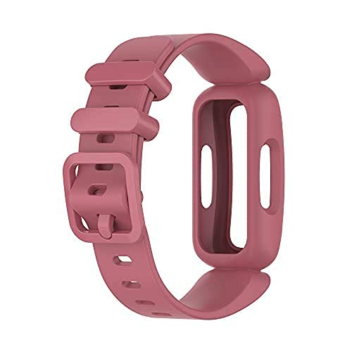 E ECSEM Replacement Smart Watch Bands Compatible with Fitbit Ace 3 Smart Watch,Soft Silicone Watch Wristband for Fitbit Ace 3(Pink+Purple+BrightRed) - View 4 of 9