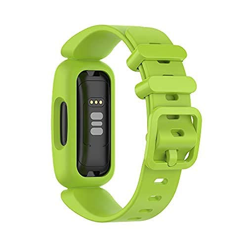 E ECSEM ECSEM Soft Silicone Replacement Bands for Fitbit Ace 3 Smart Watch in Yellow Lemon and Teal - View 5 of 10