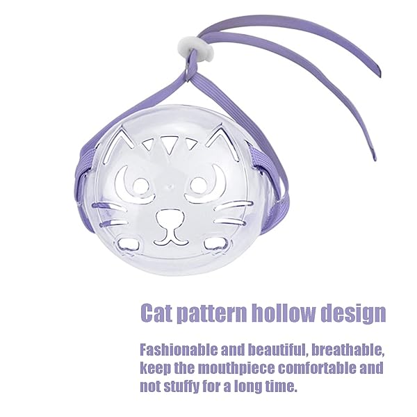 GLOGLOW Breathable Cat Muzzle Set 3pcs Anti Bite Mouth Cover for Training Chewing Barking Suitable for All Cats and Dogs - View 7 of 10