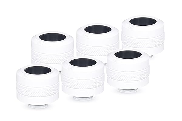 Alphacool Alphacool 17484 Eiszapfen PRO 16mm HardTube Fitting G1/4 - White Sixpack for Optimal Cooling - View 2 of 7