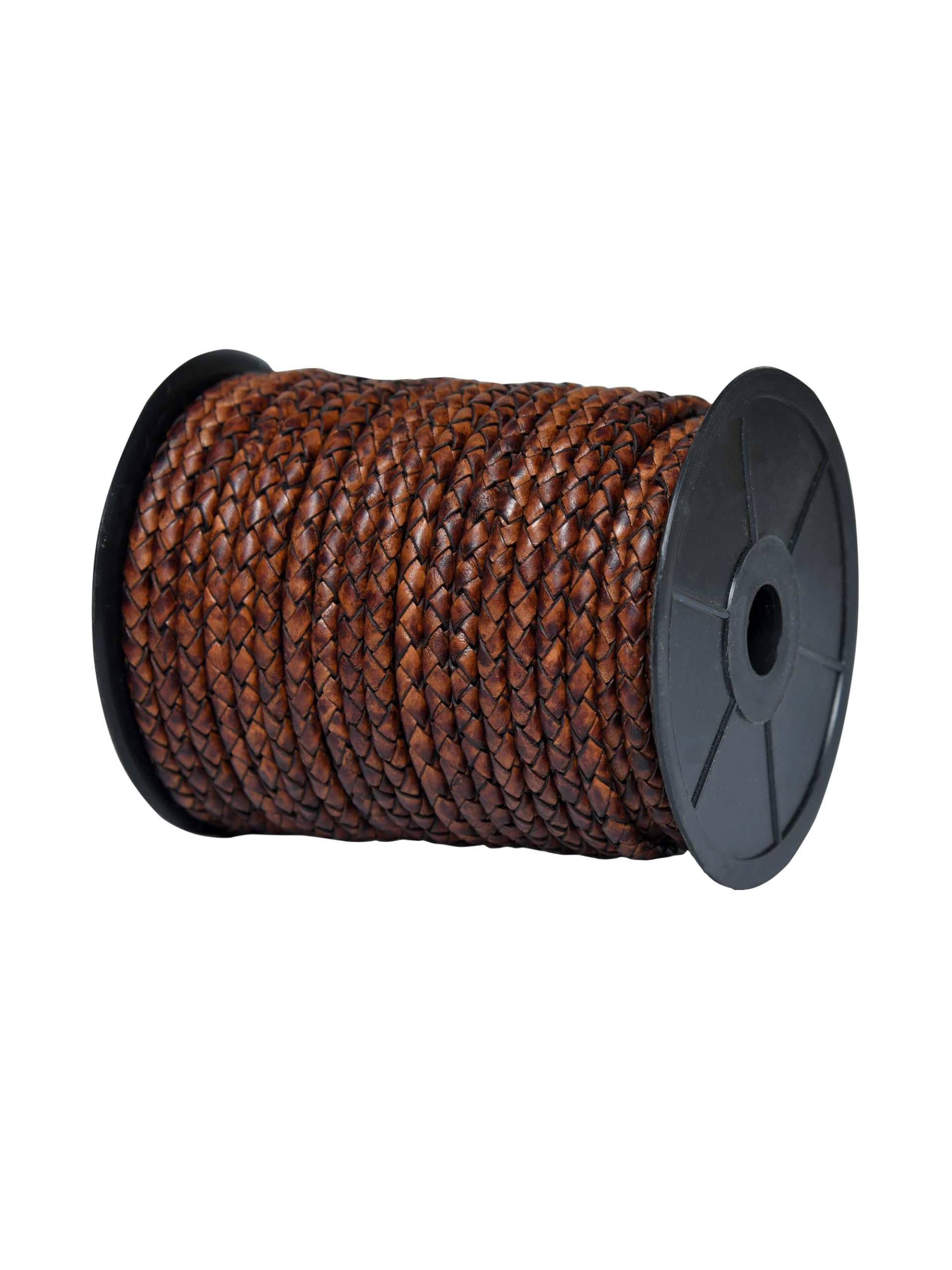 Cords Essentials Cords Essentials Round Braided Genuine Leather String Bolo Cord, Rope for Jewelry Making, Necklaces, Bracelets, Wraps, Crafts and Hobby Projects - View 2 of 4