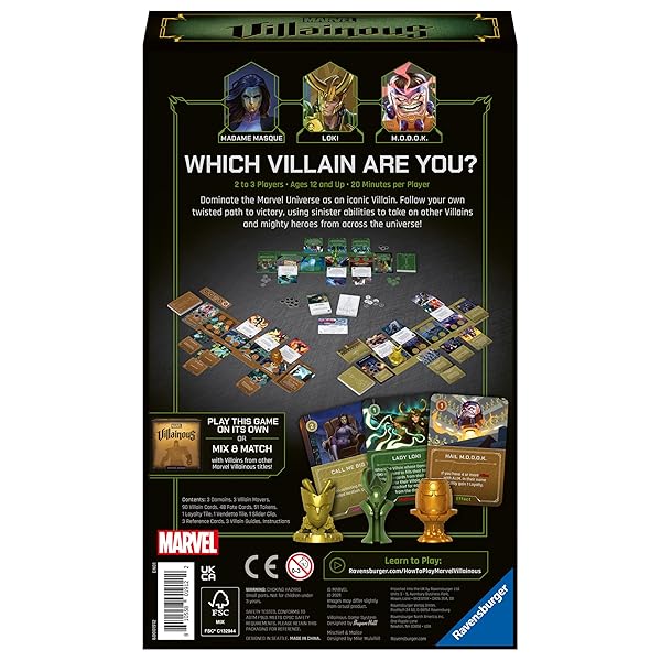 Ravensburger Ravensburger Marvel Villainous Mischief and Malice Strategy Board Game for 2 or 3 Players Ages 12 and Up First Expandalone Edition - View 6 of 7
