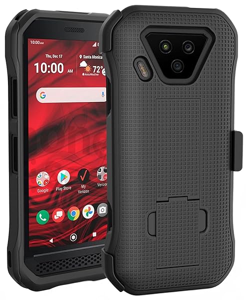 Nakedcellphone Kyocera DuraForce Ultra 5G UW Case with Kickstand & Belt Clip - Nakedcellphone Combo for Verizon E7110 - View 4 of 11