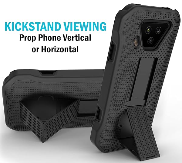 Nakedcellphone Kyocera DuraForce Ultra 5G UW Case with Kickstand & Belt Clip - Nakedcellphone Combo for Verizon E7110 - View 5 of 11