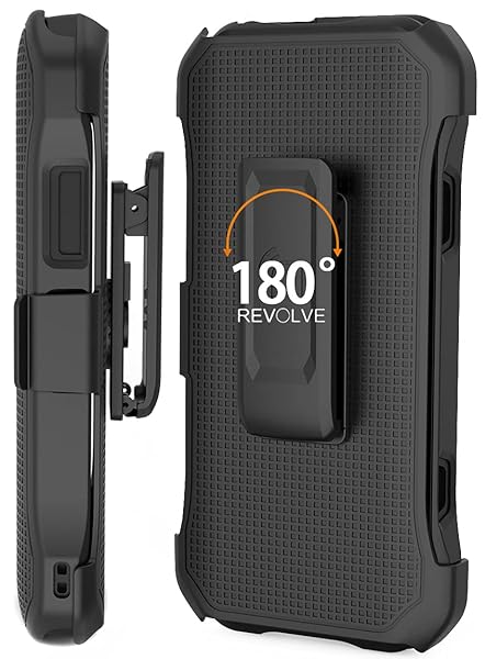 Nakedcellphone Kyocera DuraForce Ultra 5G UW Case with Kickstand & Belt Clip - Nakedcellphone Combo for Verizon E7110 - View 6 of 11