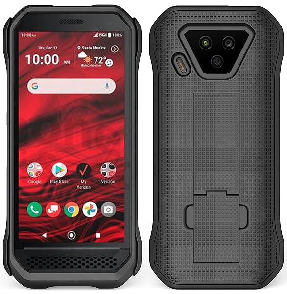 Nakedcellphone Kyocera DuraForce Ultra 5G UW Case with Kickstand & Belt Clip - Nakedcellphone Combo for Verizon E7110 - View 10 of 11