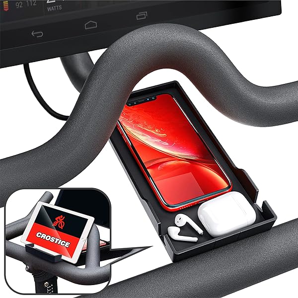 Crostice Crostice Phone Holder for Peloton Bike and Bike Plus Original Design Compatible with iPhone and Most Phones Baby Monitor Mount