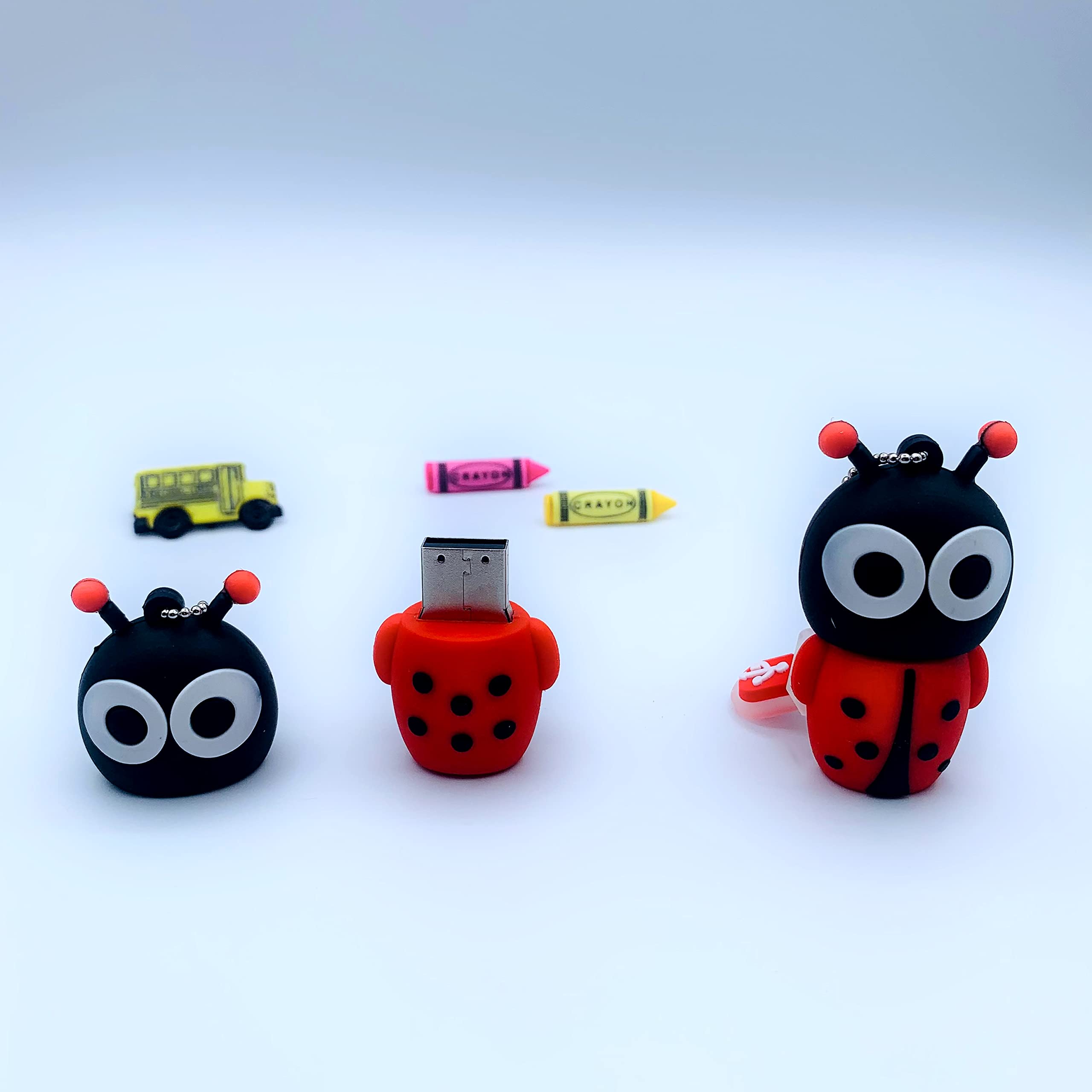 16 GB Ladybug Flash Drive USB Fun Thumbdrive for Easy Storage and Quick Data Transfer - View 4 of 6