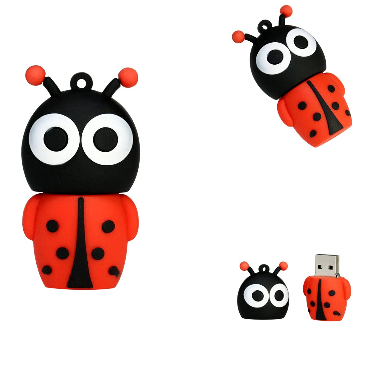 16 GB Ladybug Flash Drive USB Fun Thumbdrive for Easy Storage and Quick Data Transfer
