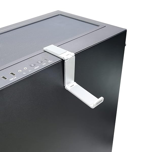 Zalman Zalman Z-Holder Silver Foldable Compact Headphone Hook Aluminum ZM-FH10 for Organized Audio Accessories - View 4 of 6