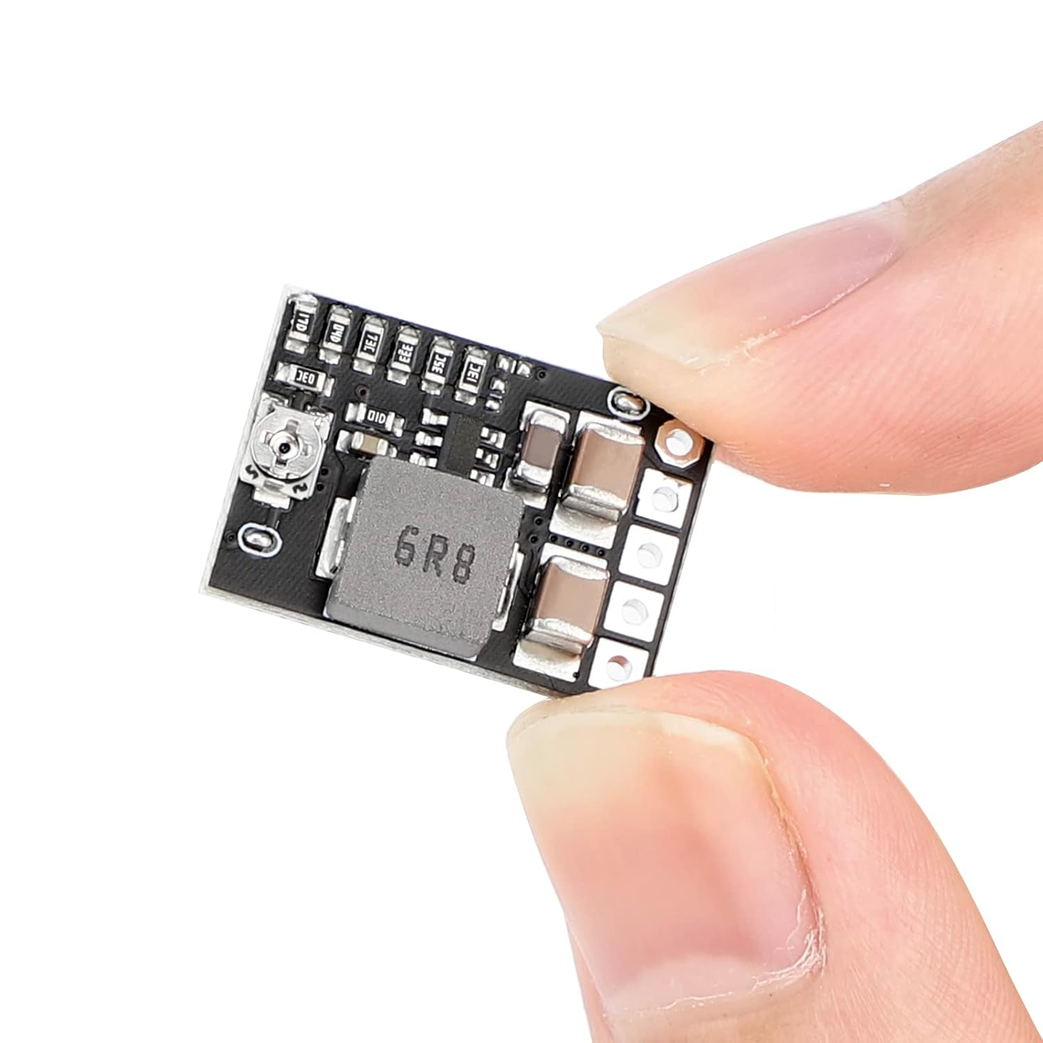 DROK DROK DC 5V Power Converter, 5pcs Mini Voltage Buck Regulator DC 4.5-20V 12V 9V Step Down to 5V Reducer Transformer Board 3A 10W Adjustable Fixed Volt - View 6 of 7