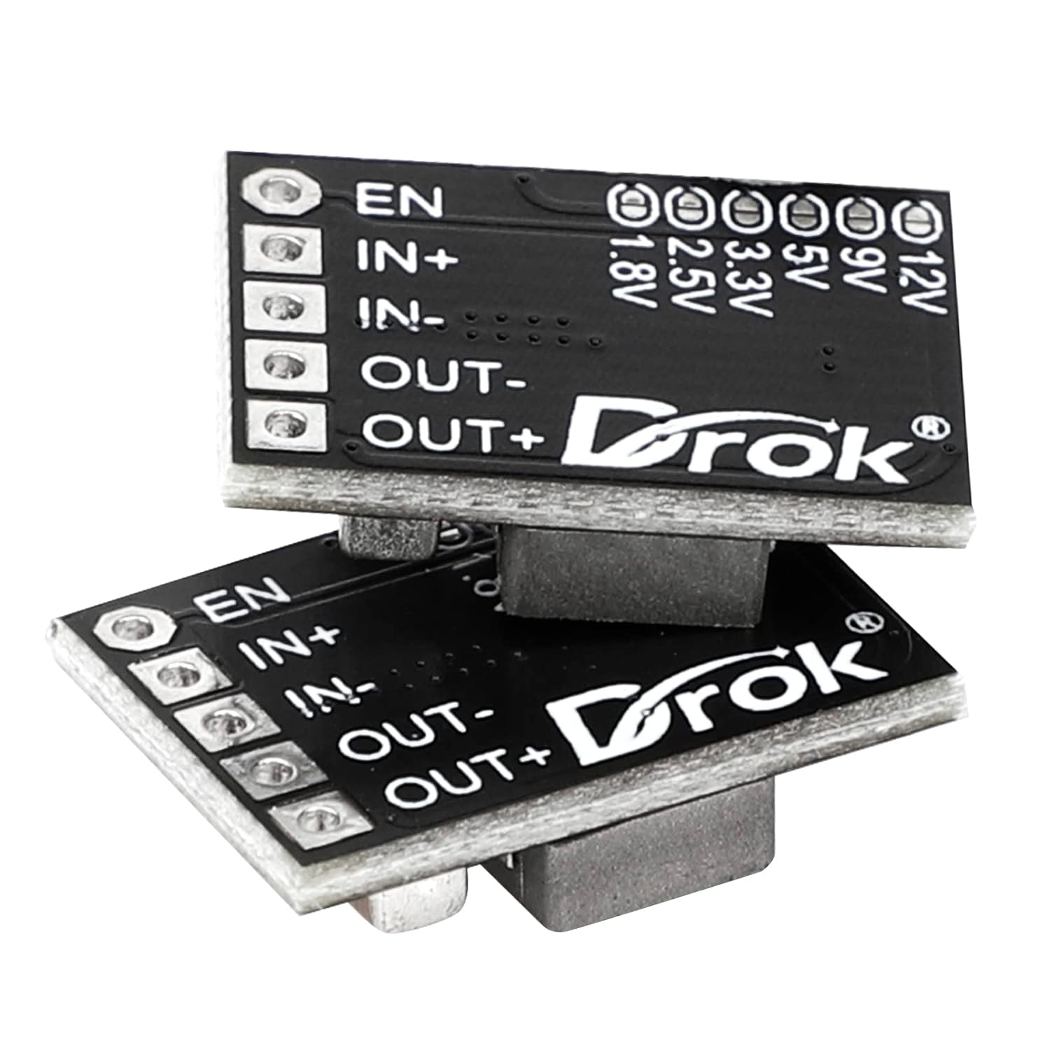 DROK DROK DC 5V Power Converter, 5pcs Mini Voltage Buck Regulator DC 4.5-20V 12V 9V Step Down to 5V Reducer Transformer Board 3A 10W Adjustable Fixed Volt - View 7 of 7