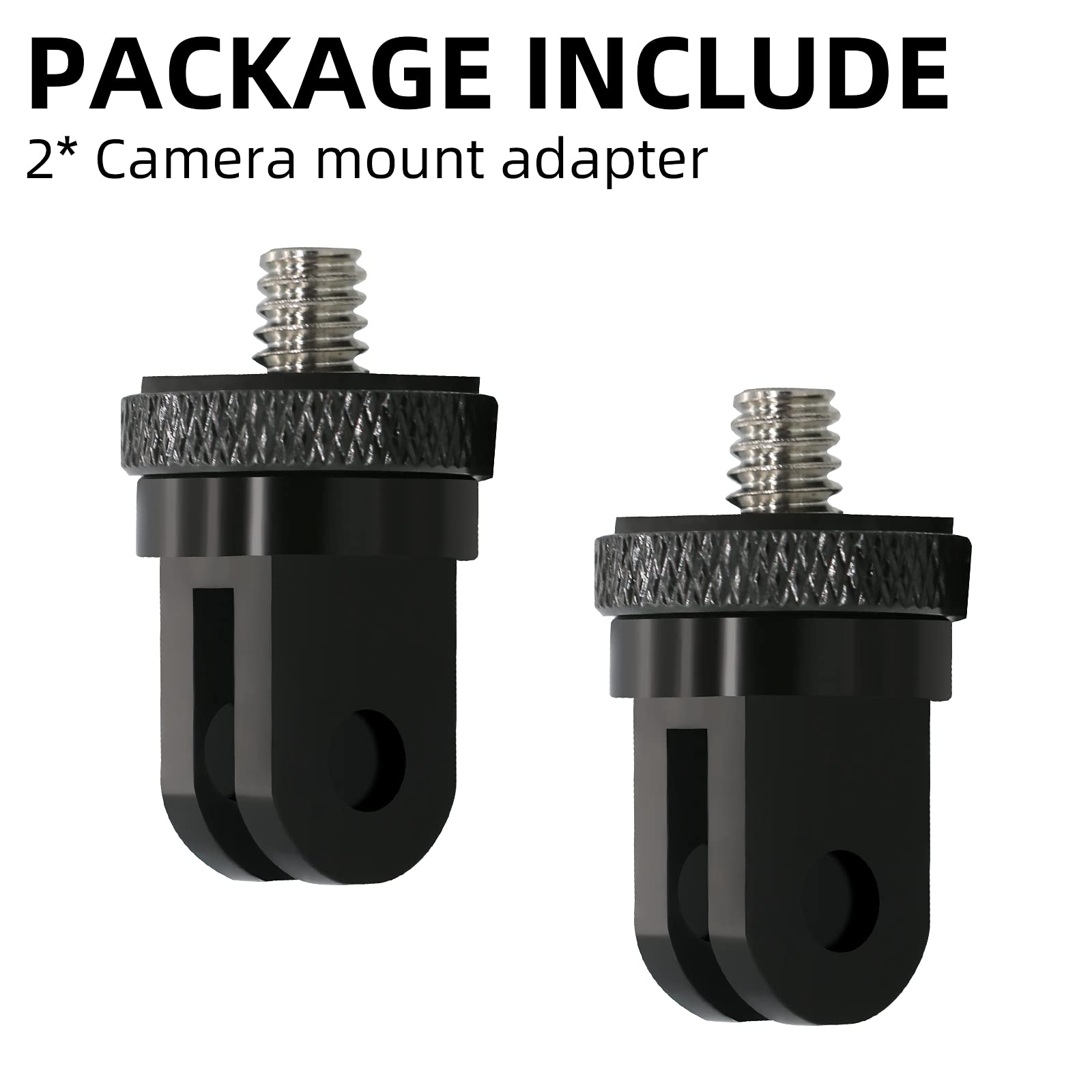 SKEZN 1/4 Inch Aluminum Camera Mount Adapter for GoPro Hero 13 12 11 10 9 8 and Other Action Cameras 2 Pack - View 7 of 7