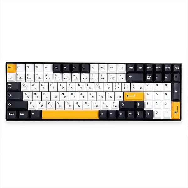 Gliging Japanese Keycaps 133 Keys Black White Cherry Profile Dye-Sub PBT Minimalist Compatible with GH60 GK64 GK61 68 87 104 Keyboard - View 5 of 8