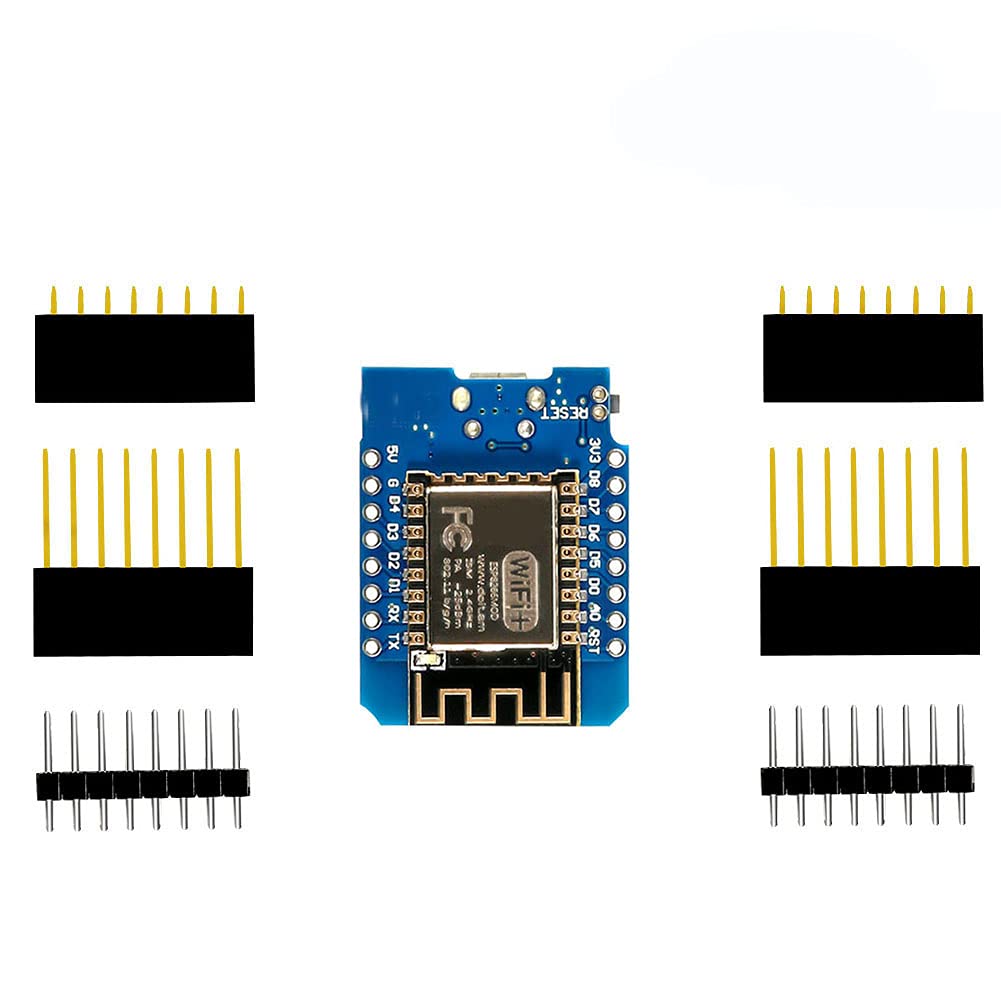DORHEA 7PCS ESP8266 ESP-12F Development Board NodeMcu D1 Mini Module for WiFi Internet Projects Compatible with Arduino - View 2 of 6