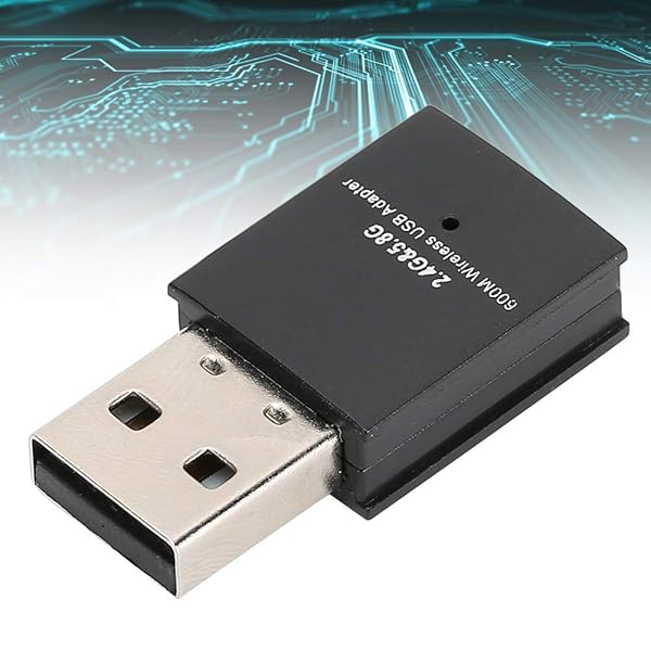 ASHATA ASHATA USB Bluetooth Dongle 600Mbps Network Adapter for PC Laptop Desktop Compatible with Windows and Android - View 7 of 10