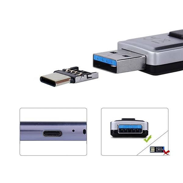 NFHK NFHK USB 3.0 Micro SD SDXC TF Card Reader with Type-C OTG Adapter for Tablets and Cell Phones - View 10 of 10