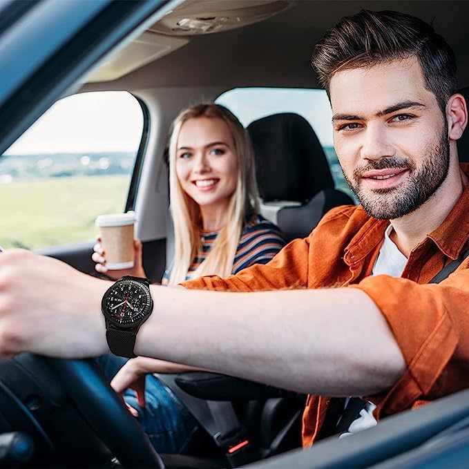 TOOLAIK TOOLAIK Silicone Band for Samsung Galaxy Watch 3 46mm Gear S3 Frontier Classic 22mm Casual Straps Accessories for Men Women Grey Navy Camouflage - View 8 of 9