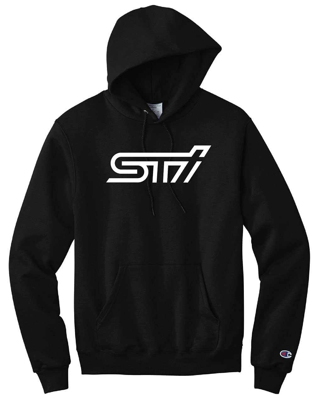 Subaru STI Logo Hoodie Black Pullover Sweatshirt Forester Impreza WRX STI Outback Legacy NEW (Medium, Black)