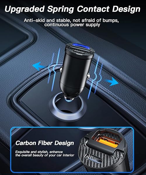 ELECTOP Electop Mini 30W Dual USB Car Charger 2 Pack Fast Charging Compact Design for Cars - View 9 of 9