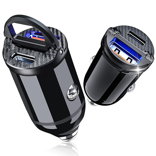 ELECTOP Electop Mini 30W Dual USB Car Charger 2 Pack Fast Charging Compact Design for Cars