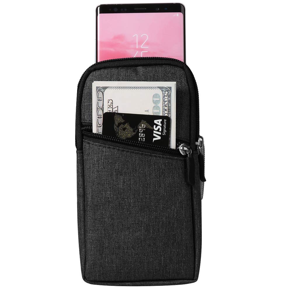 ZZJ Running Armband Phone Holder for iPhone 12 11 Pro Max Nokia G10 Xiaomi Mi 11 Ultra LG Phoenix 5 Huawei Mate 40 Sony Xperia 10 5 1 III Black - View 2 of 6