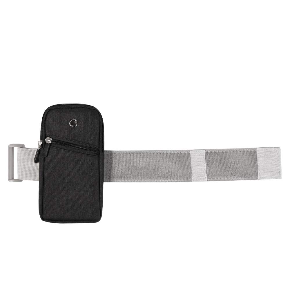 ZZJ Running Armband Phone Holder for iPhone 12 11 Pro Max Nokia G10 Xiaomi Mi 11 Ultra LG Phoenix 5 Huawei Mate 40 Sony Xperia 10 5 1 III Black - View 5 of 6