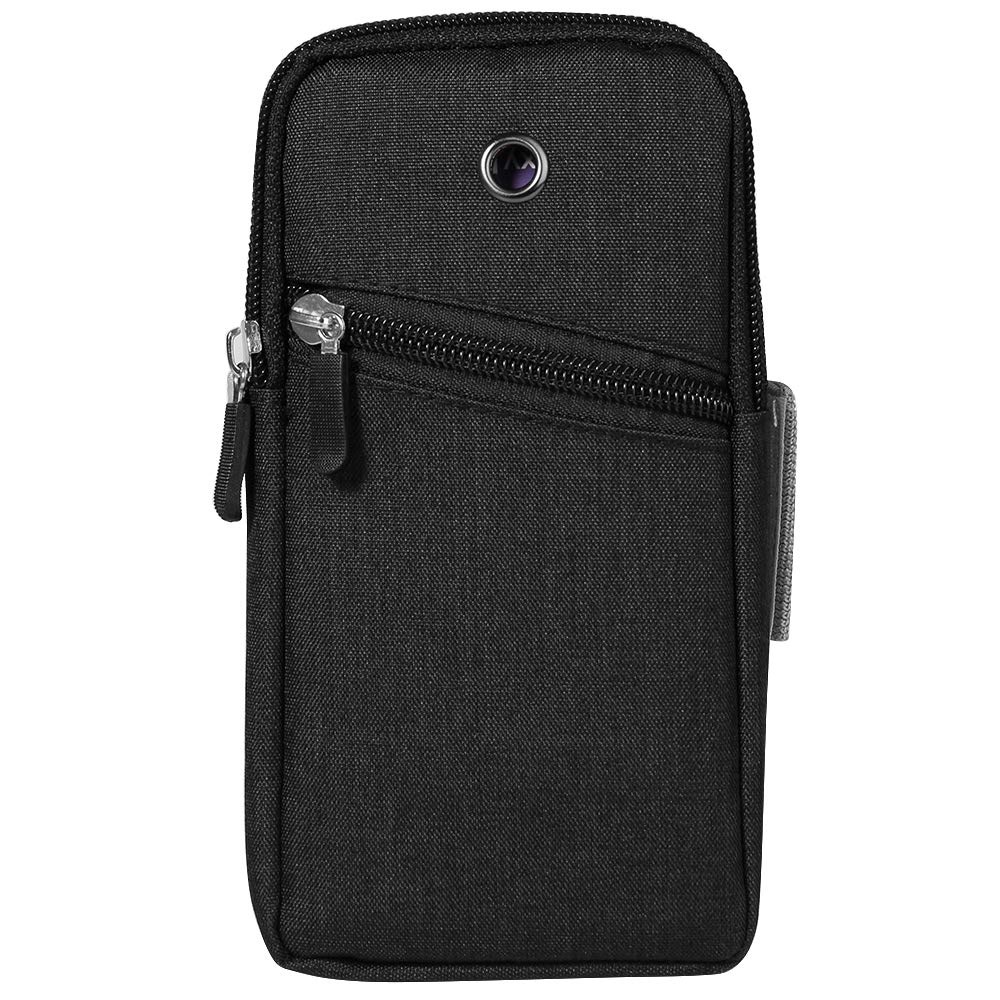 ZZJ Running Armband Phone Holder for iPhone 12 11 Pro Max Nokia G10 Xiaomi Mi 11 Ultra LG Phoenix 5 Huawei Mate 40 Sony Xperia 10 5 1 III Black - View 6 of 6