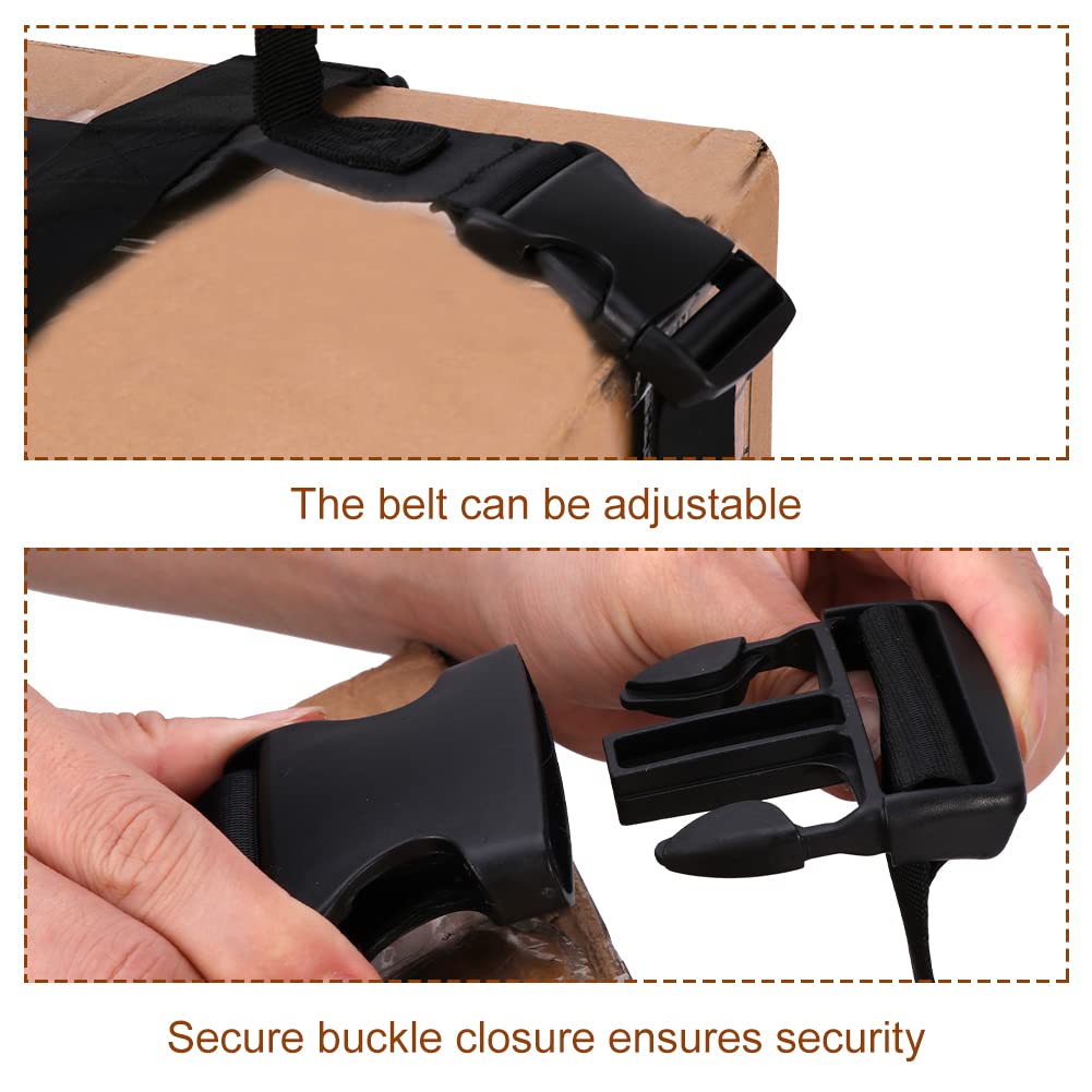 CALIDAKA Carrying Strap with Handle,Handheld Belt for Safely Moving and Lifting Heavy Boxes,Adjustable Belt, Cross Style Carry Straps, Suitable for Groceries, - View 5 of 7