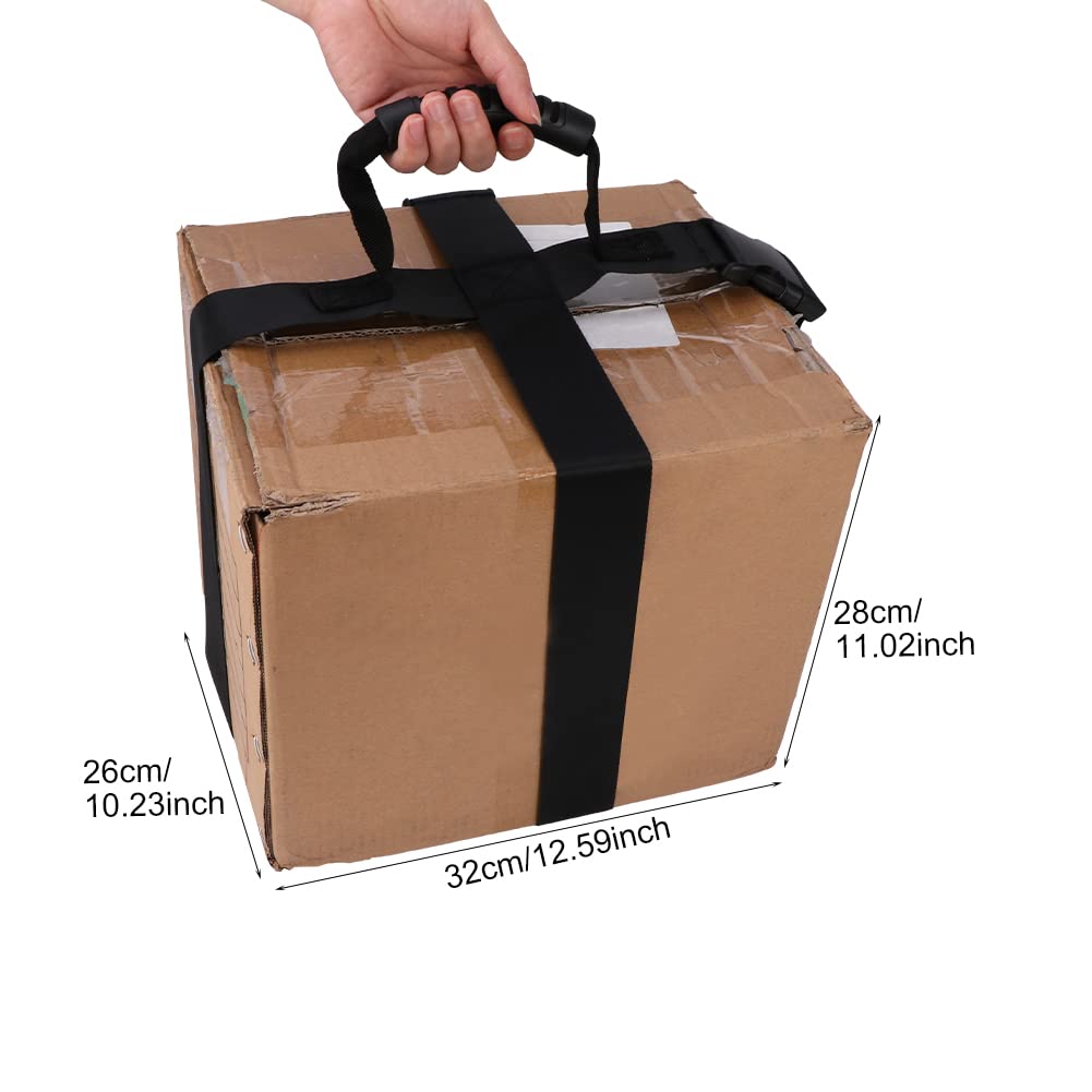 CALIDAKA Carrying Strap with Handle,Handheld Belt for Safely Moving and Lifting Heavy Boxes,Adjustable Belt, Cross Style Carry Straps, Suitable for Groceries, - View 6 of 7