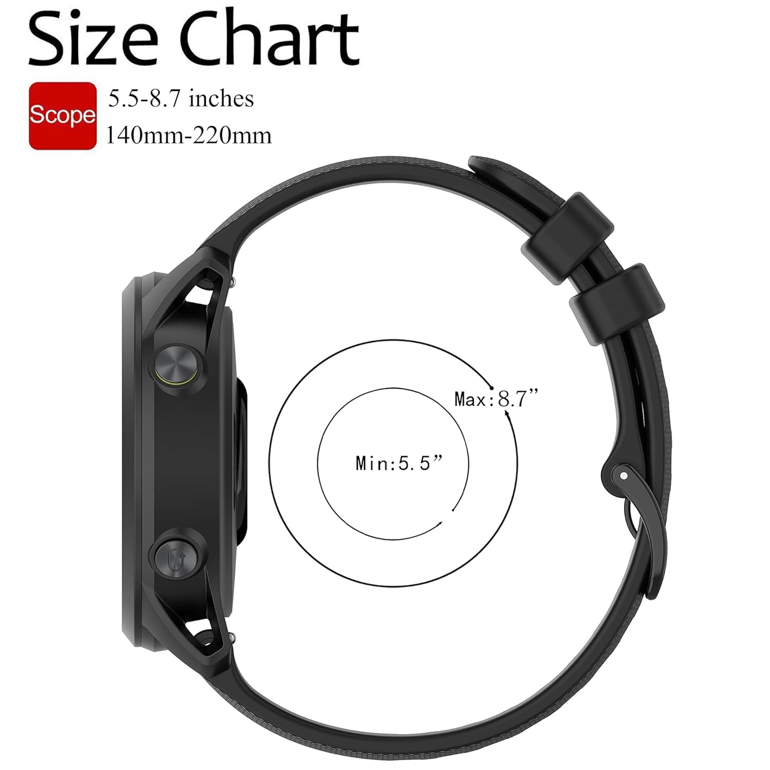 QGHXO Band for Garmin Approach S40 S42 S12, 20mm Quick Release Band Replacement for Garmin Approach S50 S44 (No Tracker, Replacement Bands Only) - View 3 of 9