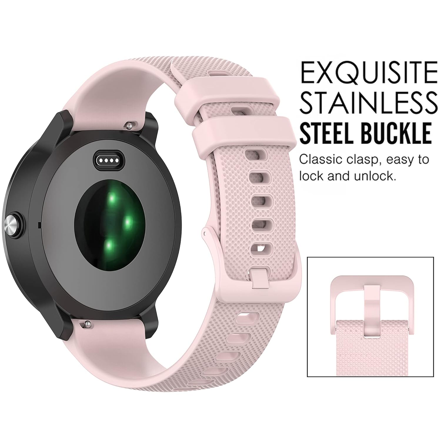 QGHXO Band for Garmin Approach S40 S42 S12, 20mm Quick Release Band Replacement for Garmin Approach S50 S44 (No Tracker, Replacement Bands Only) - View 6 of 9