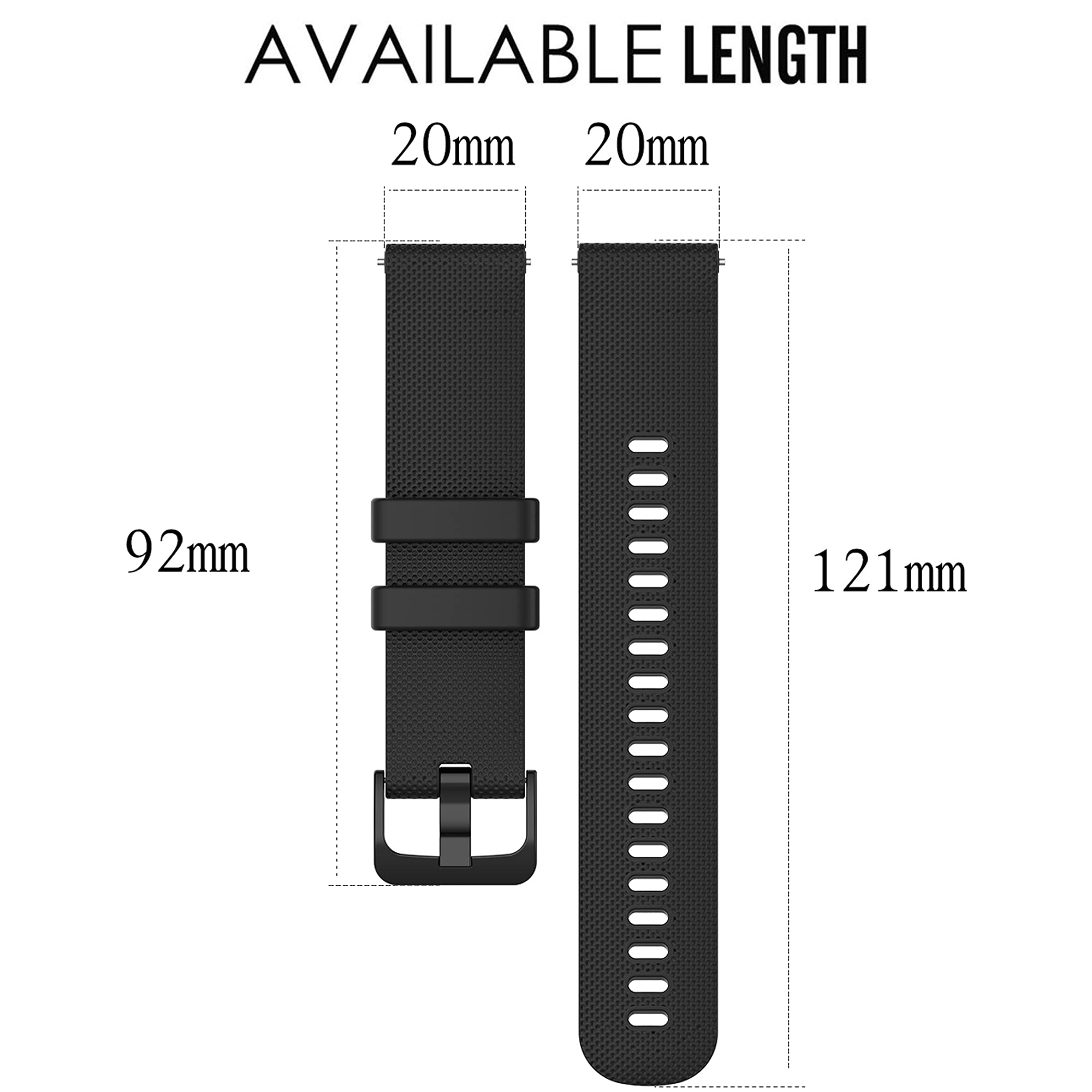 QGHXO Quick Release Replacement Band for Garmin Approach S40 S42 S12 Compatible Durable and Stylish Design - View 4 of 7