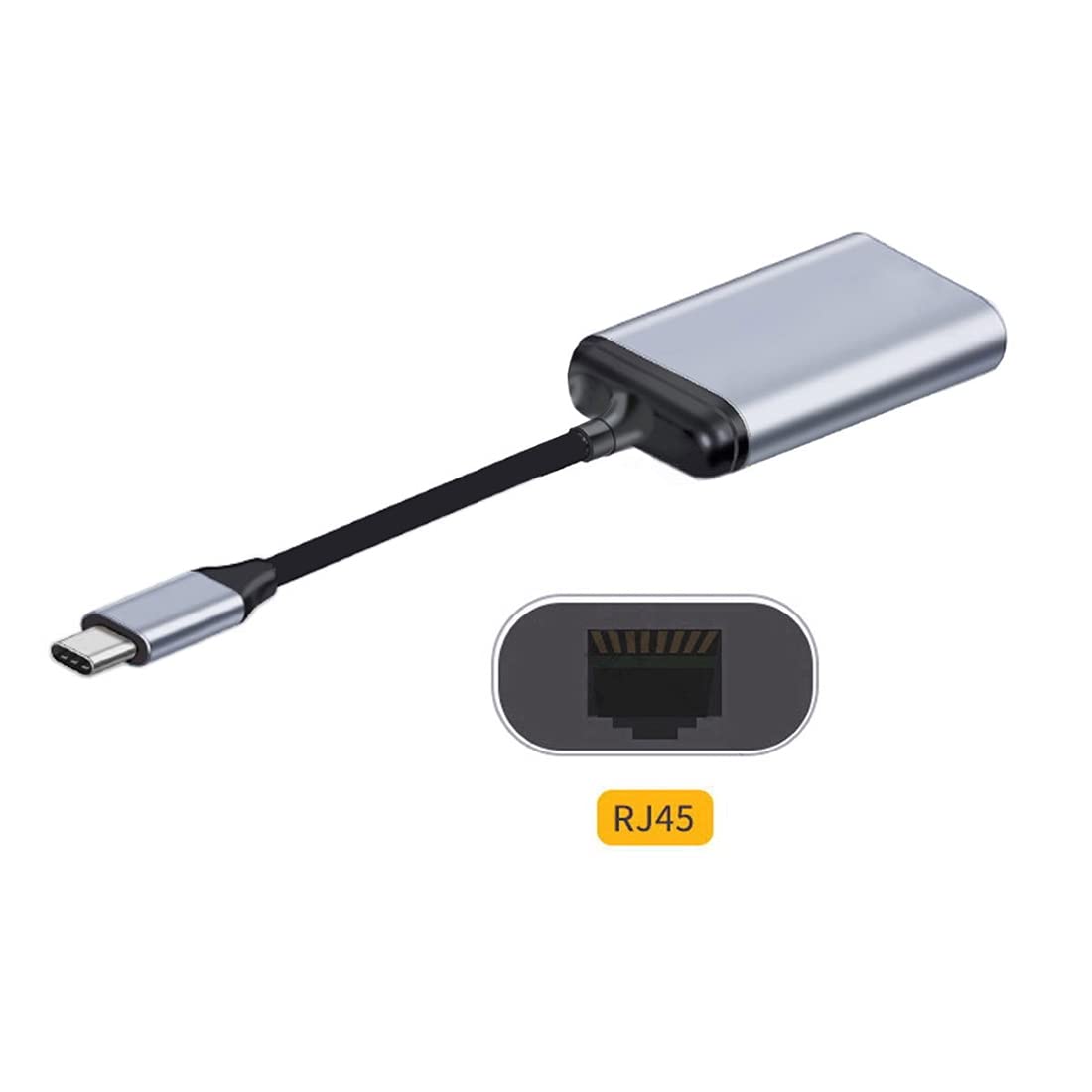 chenyang Chenyang USB C to RJ45 Gigabit Ethernet Network LAN Cable Adapter 1000Mbps Fast Connectivity - View 7 of 8