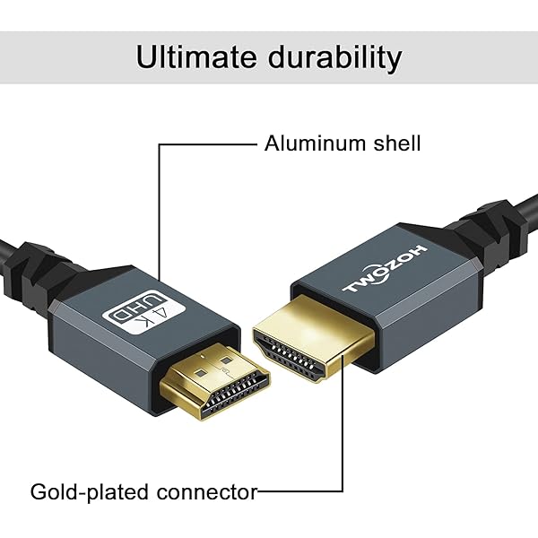 Twozoh Twozoh 4K HDMI Coiled Cable - 1.5M Extender for 3D, UHD, 1080p | HDMI 2.0a/b Compatible - View 5 of 8