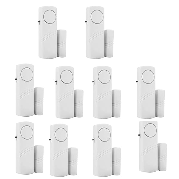 CaoXiong 10 Pack Window Magnetic Sensor Alarm for Home and Kids Safety Toddler Door Open Sensor