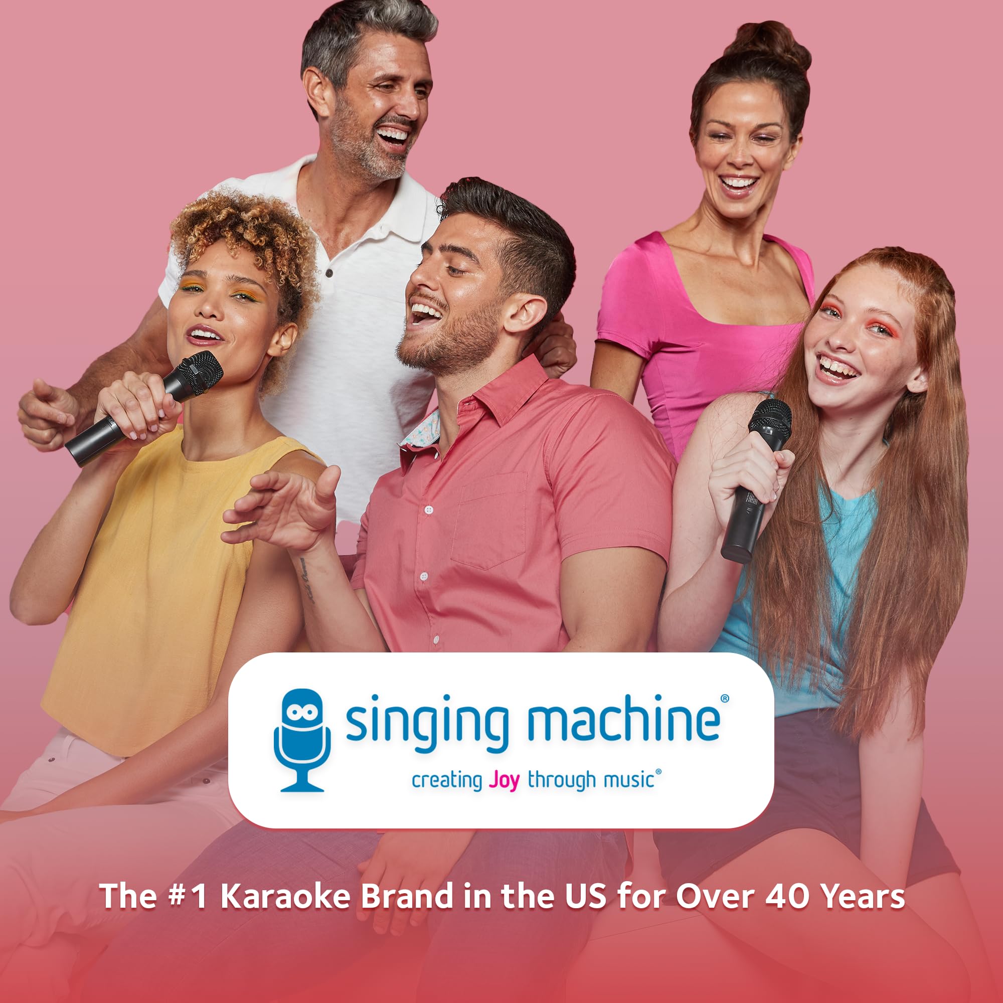 Singing Machine Carpool Karaoke Machine for Kids and Adults, Carpool Karaoke The Mic 2.0 - Wireless and Bluetooth Karaoke Microphone with Voice Changing Sound - View 6 of 6