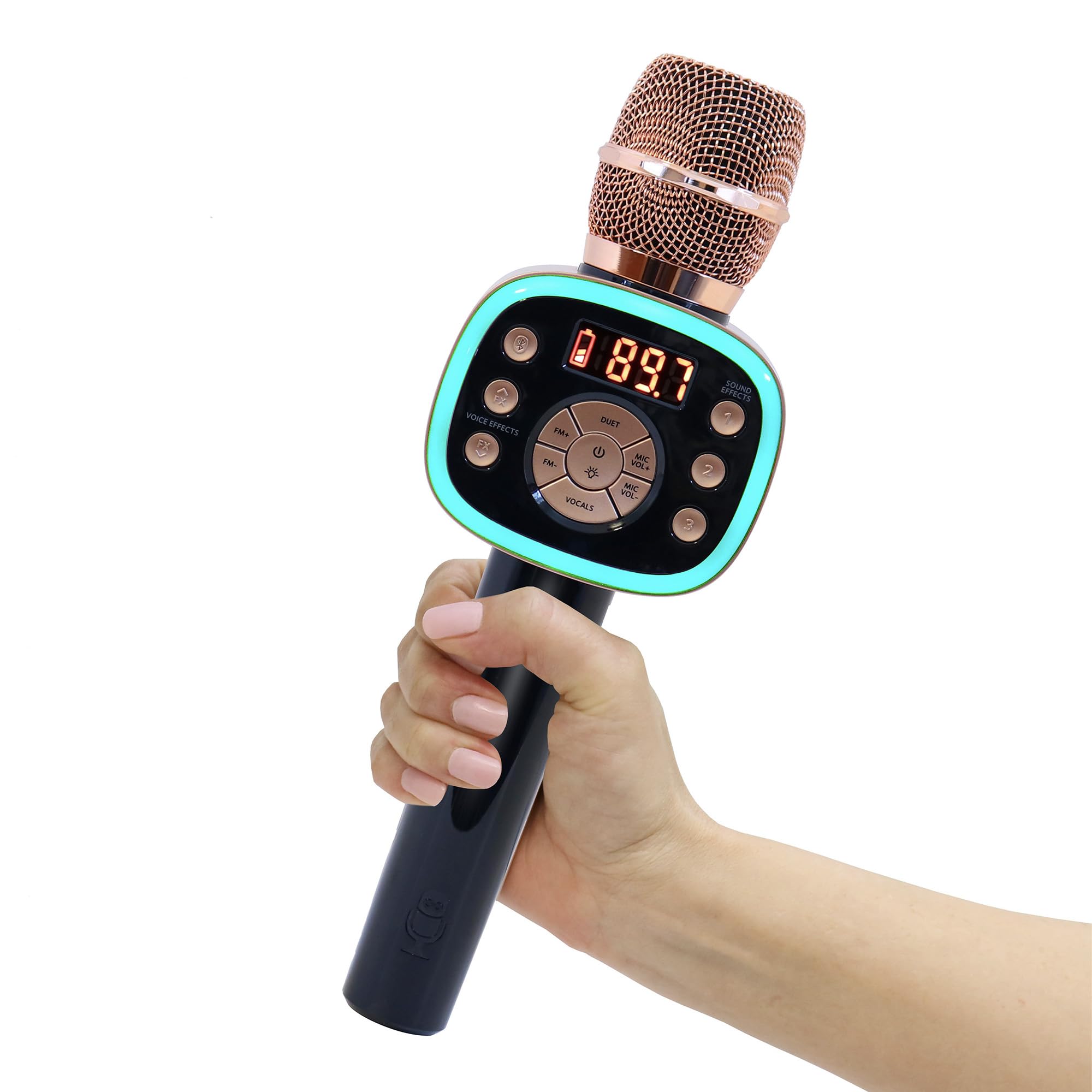 Singing Machine Carpool Karaoke Machine for Kids and Adults, Carpool Karaoke The Mic 2.0 - Wireless and Bluetooth Karaoke Microphone with Voice Changing Sound