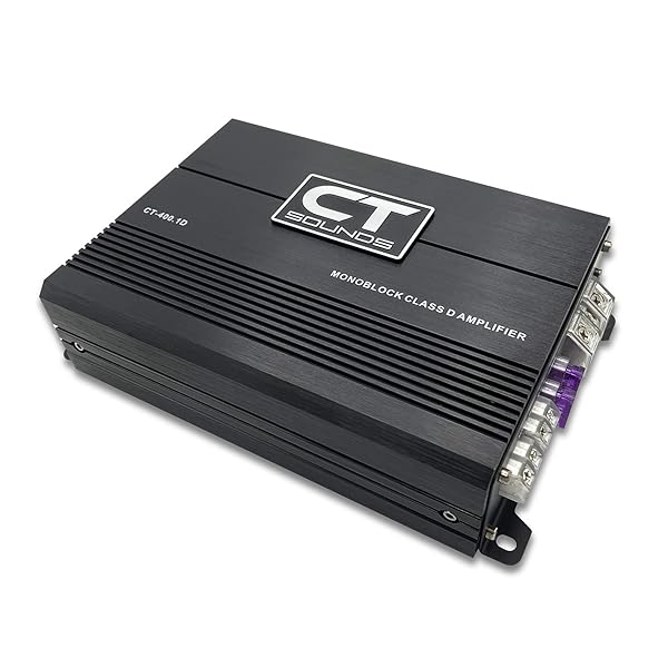 CT Sounds CT Sounds CT-400.1D Compact Class D Car Audio Monoblock Amplifier 400 Watts RMS for Powerful Sound Performance - View 3 of 7