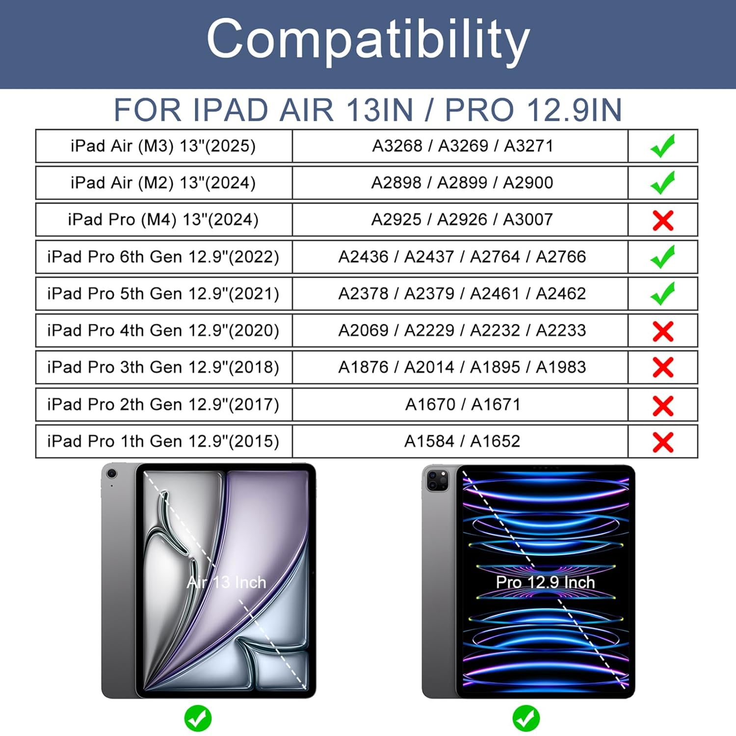 Soke Soke iPad Air 13 Inch Case 2025 2024 iPad Pro 12.9 Case Slim Trifold Stand Auto Wake Sleep Protective Hard PC Back Cover Lavender - View 2 of 9