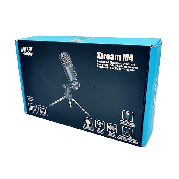 Adesso Adesso Xtream M4 Cardioid Condenser Microphone Review: Best Black Recording Mic for Quality Sound - View 9 of 9