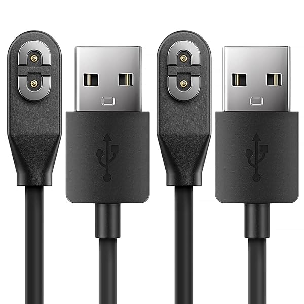 TUSITA TUSITA 2 Pack Magnetic Charger for AfterShokz Aeropex SHOKZ OPENCOMM OPENRUN PRO OPENRUN OPENRUN Mini USB Charging Cable 3.3ft Black - View 2 of 7