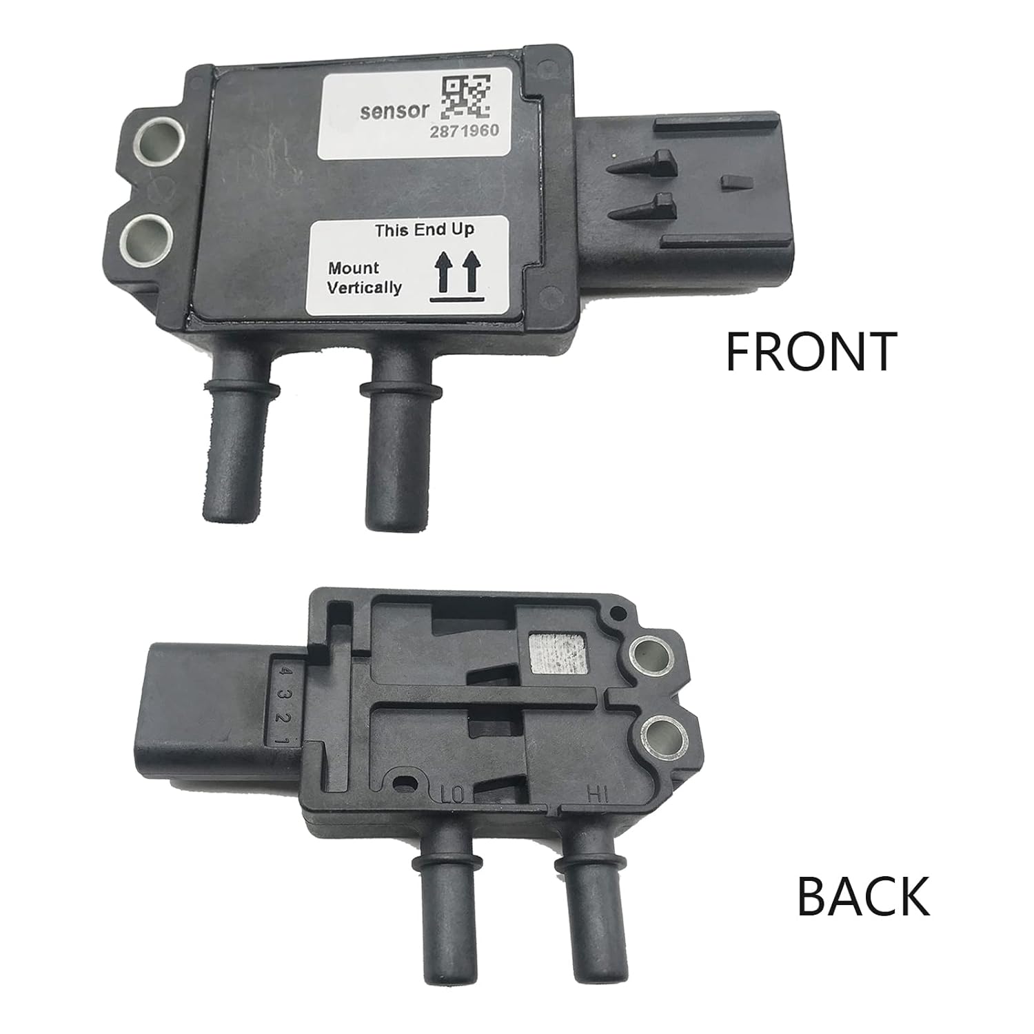 KEEPTOP KEEPTOP 2871960 DPF Pressure Sensors Exhaust Gas Differential Pressure Sensor Compatible with Cummins Freightliner Cascadia CAT Coronado M2 106 112 - View 5 of 6