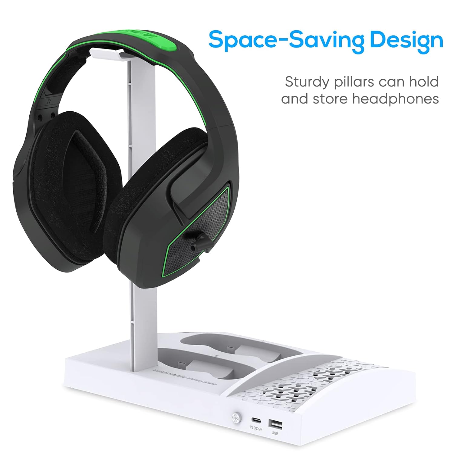 YUANHOT YUANHOT Vertical Cooling Stand Charging Station for Xbox Series S Console and Controller, Dual Fan Cooling System for Xbox Series S Accessories with - View 5 of 7