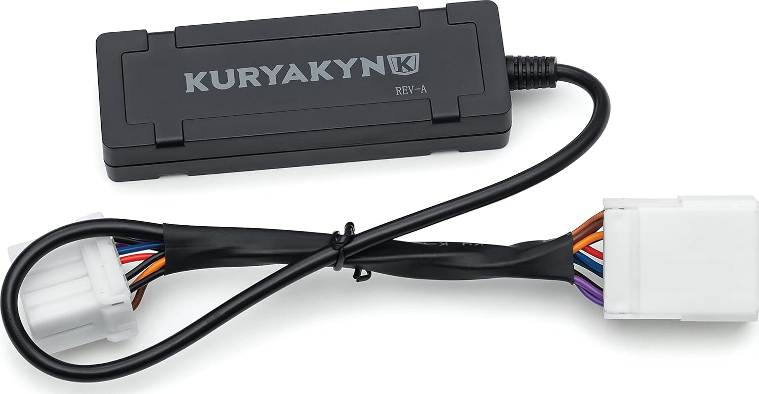 Kuryakyn 2996 Motorcycle Lighting Accessory: Turn Signal Regulator with Amp Connectors, 8-Pin, Black