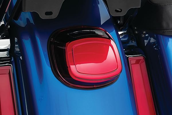 Kuryakyn Upgrade Your Ride: Kuryakyn 2910 Tracer LED Taillight with License Plate Illumination - Red Motorcycle Lighting Accessory - View 7 of 11