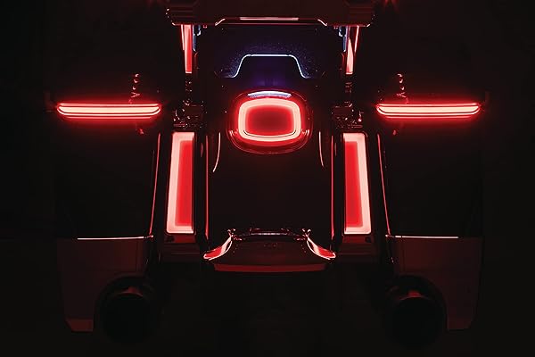 Kuryakyn Upgrade Your Ride: Kuryakyn 2910 Tracer LED Taillight with License Plate Illumination - Red Motorcycle Lighting Accessory - View 9 of 11