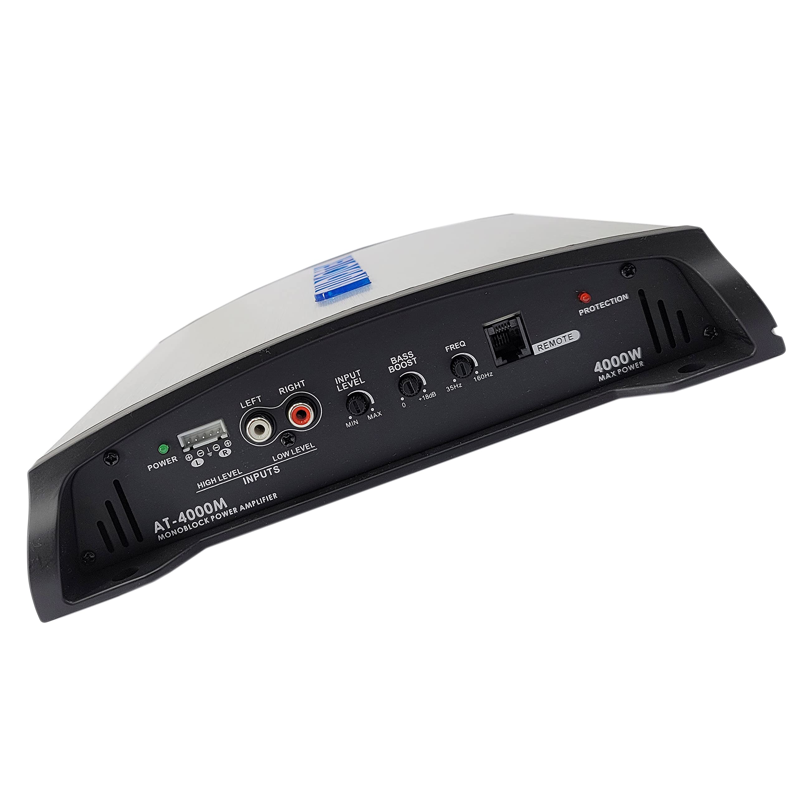AUDIOTEK Audiotek AT4000M 1 Channel Monoblock Car Amplifier - 4000 Watts, 2 Ohm Stable, LED Indicator, Bass Knob Included, Mosfet Power Supply, Great for - View 4 of 7