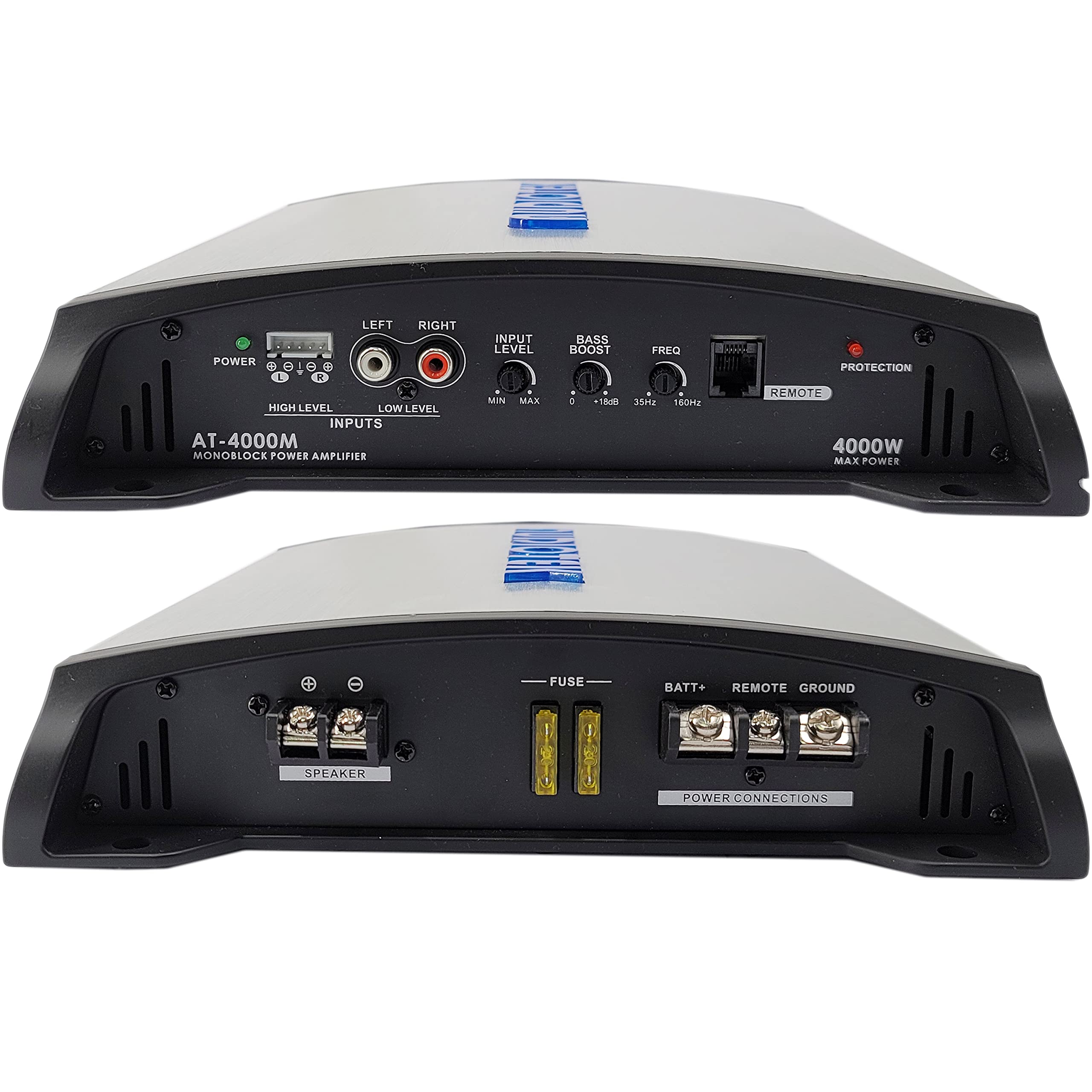 AUDIOTEK Audiotek AT4000M 1 Channel Monoblock Car Amplifier - 4000 Watts, 2 Ohm Stable, LED Indicator, Bass Knob Included, Mosfet Power Supply, Great for - View 6 of 7