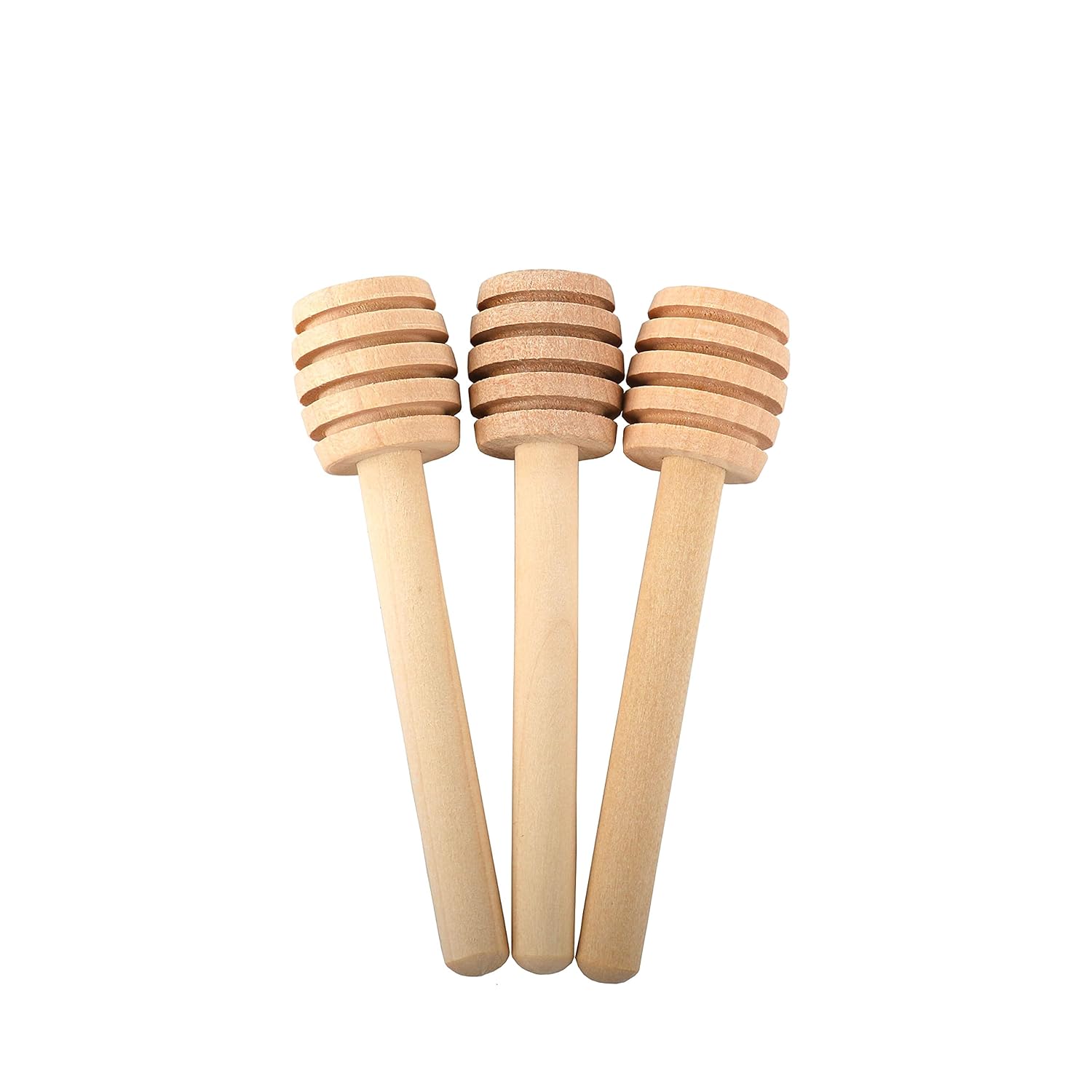 Ucheom Ucheom Wooden Honey Dipper Sticks, 3Pcs Mini Honey Spoon for Honey Jar Dispense Mixing Stirrer